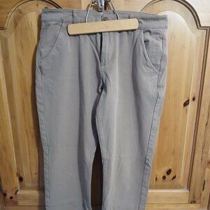 Mugsy Belmonts Chino Pants Men's 32x32 Khaki Tan Stretch Comfort EUC